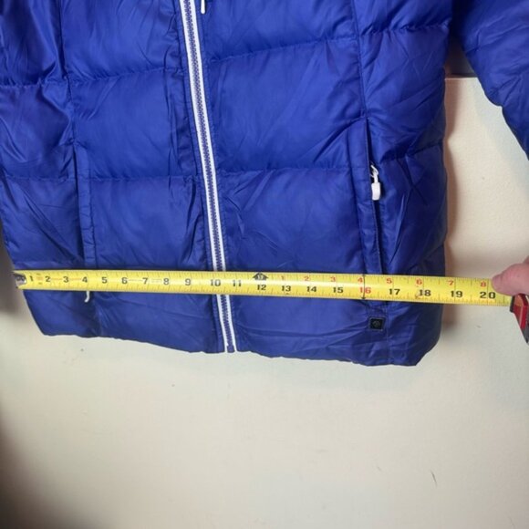 DESCENTE Down Ski Puff Jacket Coat Remove Hood Warm Parka Zipper Pockets Pack 10 - Picture 15 of 16